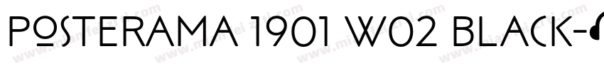 Posterama 1901 W02 Black字体转换